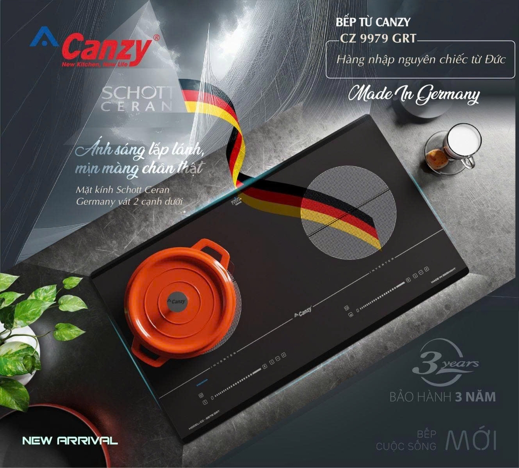 Bếp từ đối Canzy CZ 9979 GRT