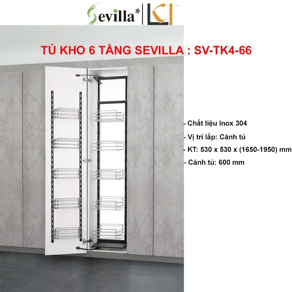 Tủ kho Inox 304 Sevilla SV TK4-66