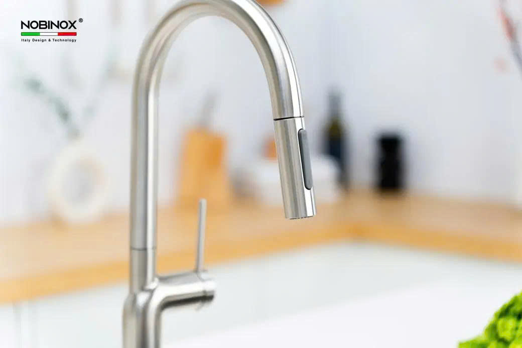 VÒI RỬA BÁT DÂY RÚT NOBINOX ADORA NX992