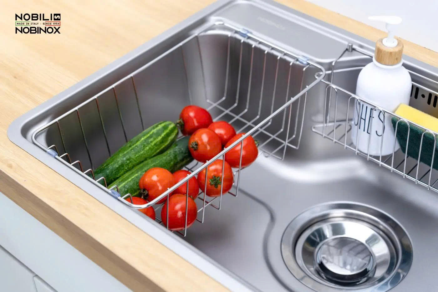 CHẬU RỬA BÁT 1 HỐ NOBINOX LIKEN NL724D