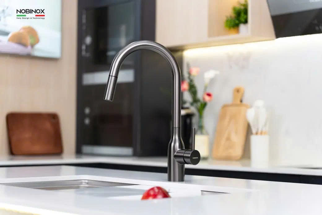 VÒI RỬA BÁT DÂY RÚT NOBINOX AQUA NX664D