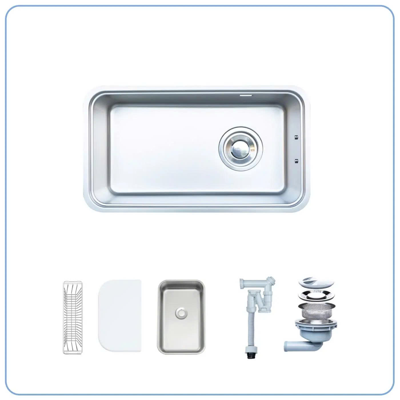 CHẬU RỬA BÁT 1 HỐ NOBINOX NOVA A282M