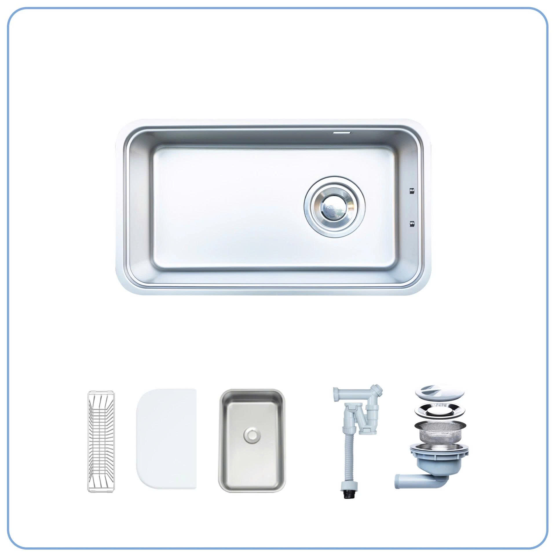 CHẬU RỬA BÁT 1 HỐ NOBINOX MONO VA203M