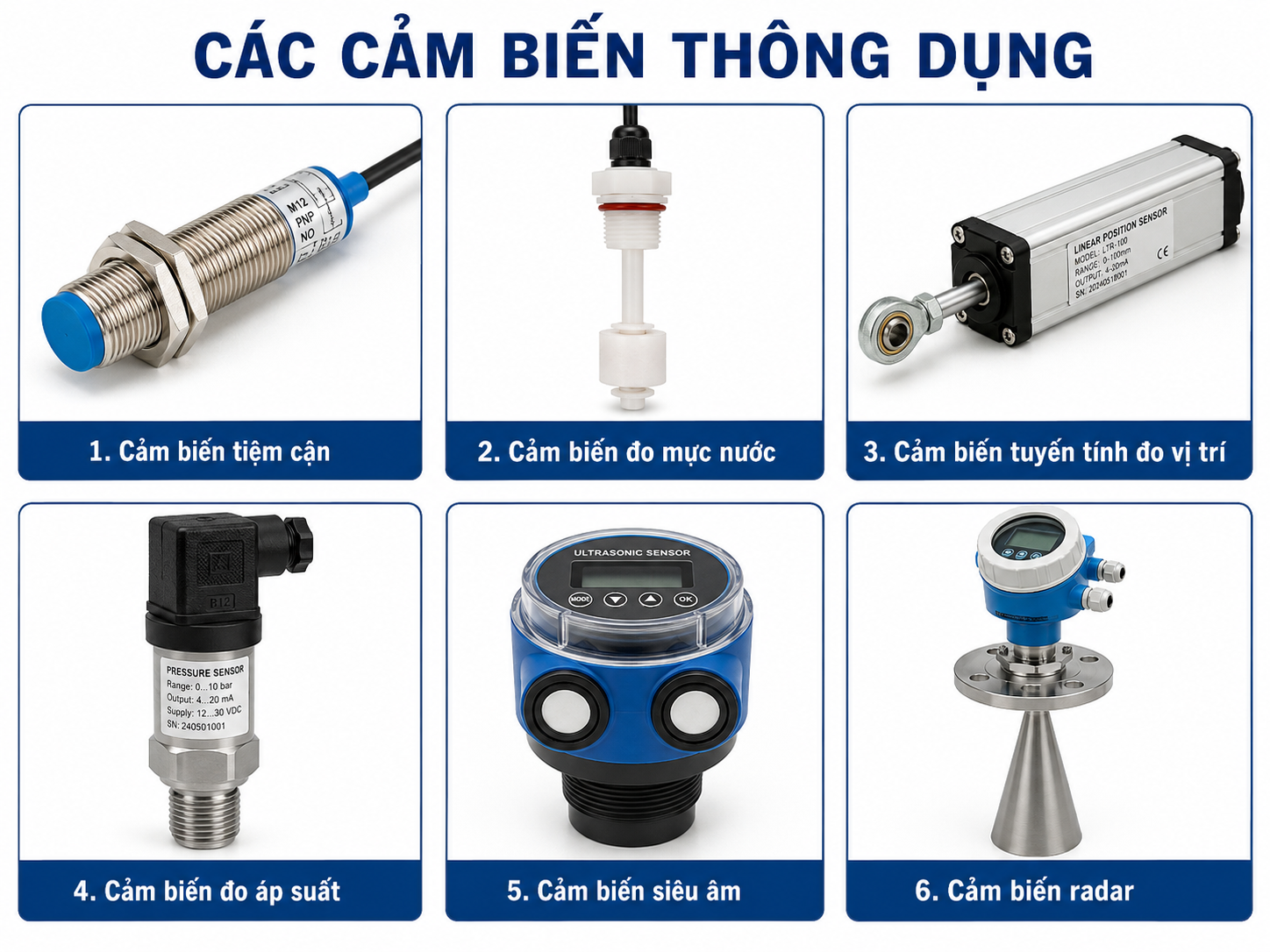 Cảm Biến thông dụng