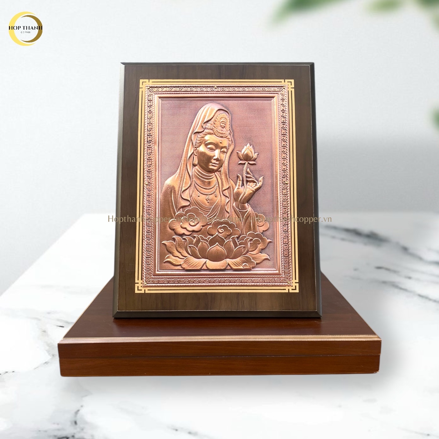 TRANH ĐỒNG QUAN ÂM BỒ TÁT (KÍCH THƯỚC 28X35CM)