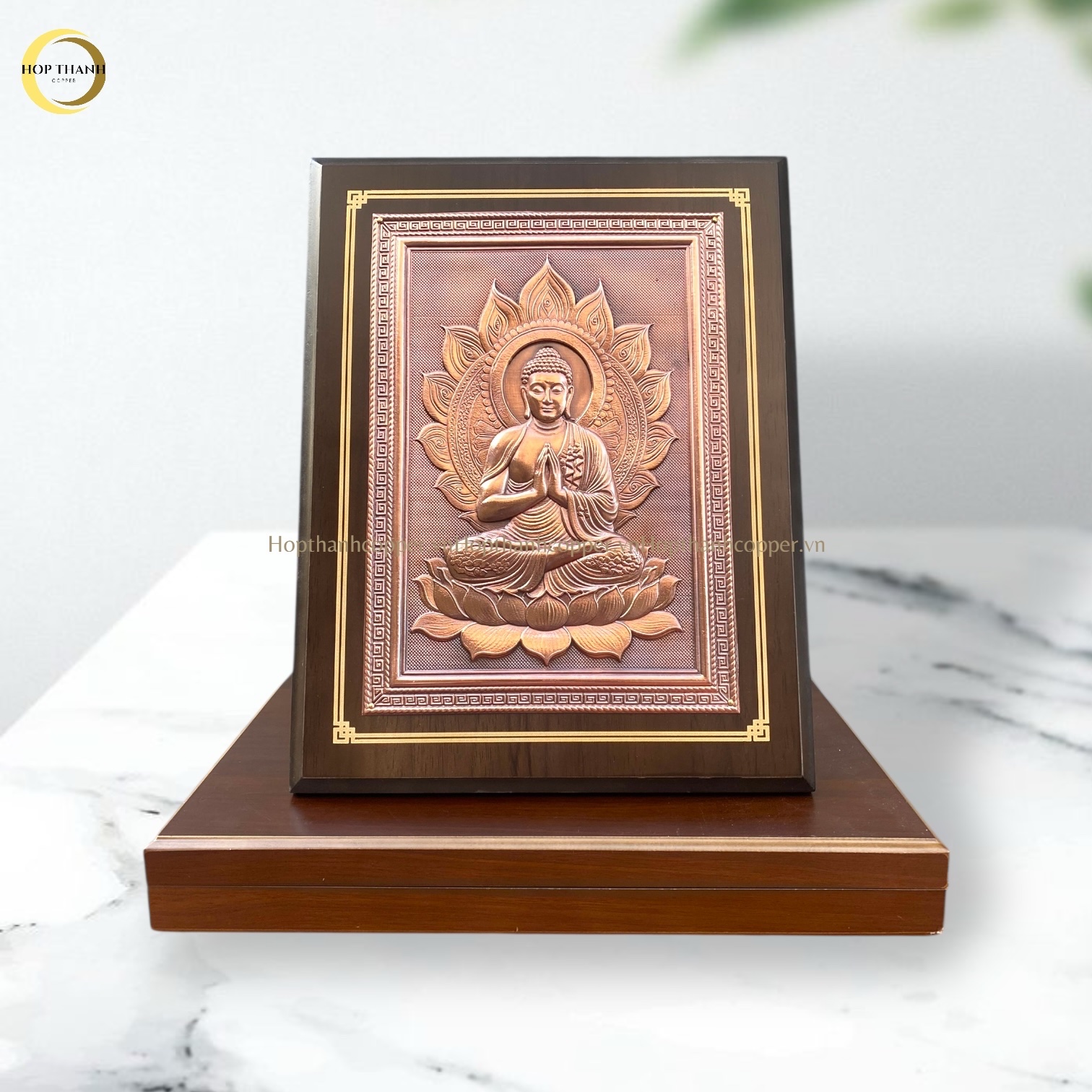 TRANH PHẬT THÍCH CA BẰNG ĐỒNG (KÍCH THƯỚC 28X35CM)