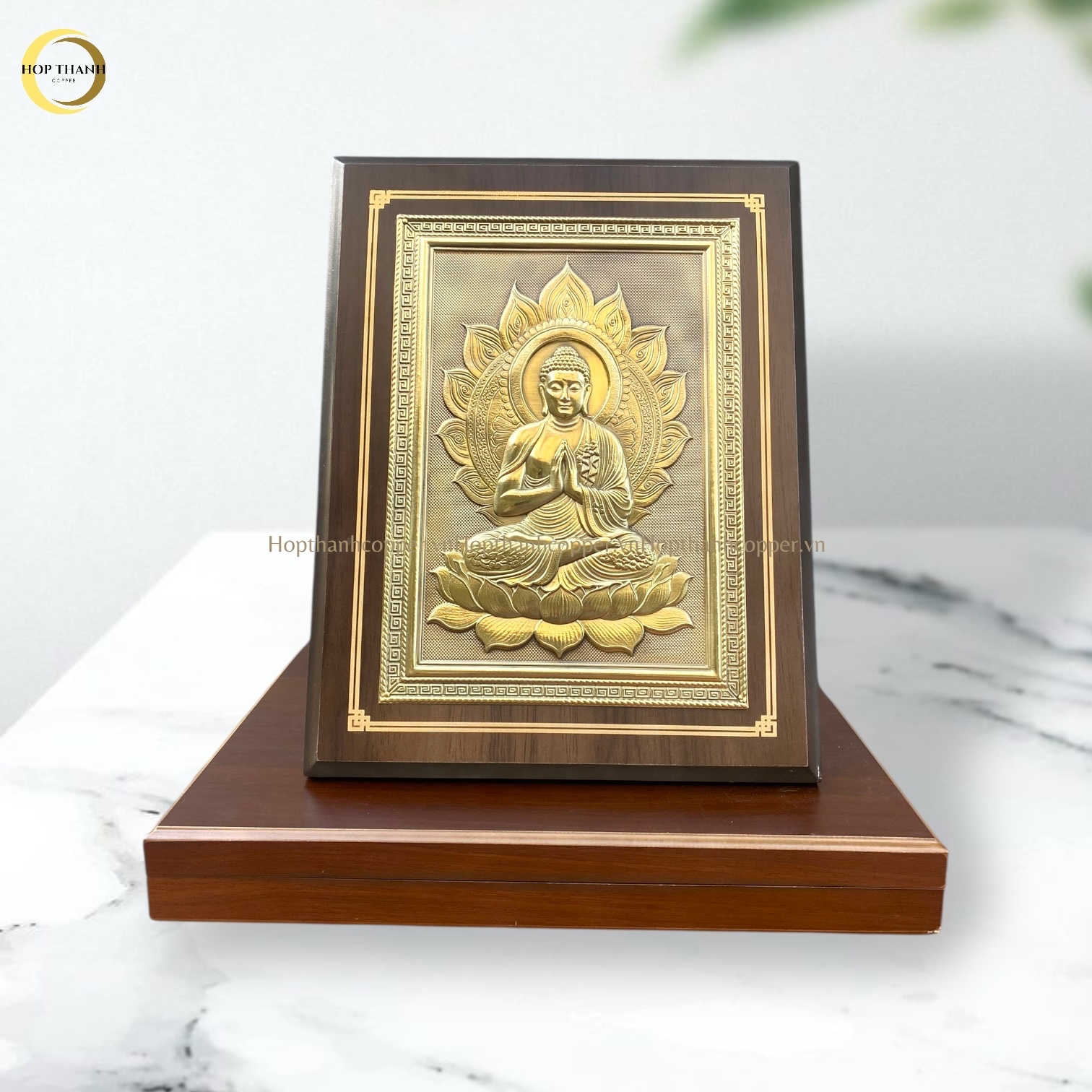 TRANH PHẬT THÍCH CA BẰNG ĐỒNG (KÍCH THƯỚC 28X35CM)