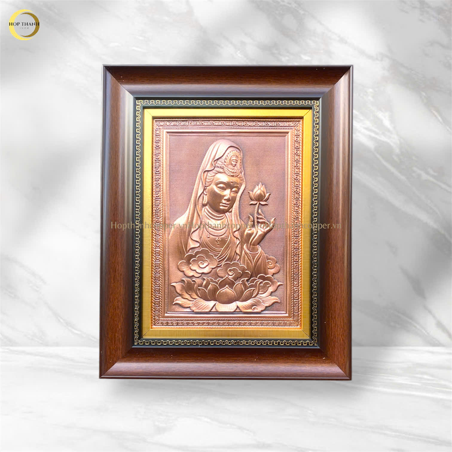 TRANH ĐỒNG QUAN ÂM BỒ TÁT (KÍCH THƯỚC 28X35CM)