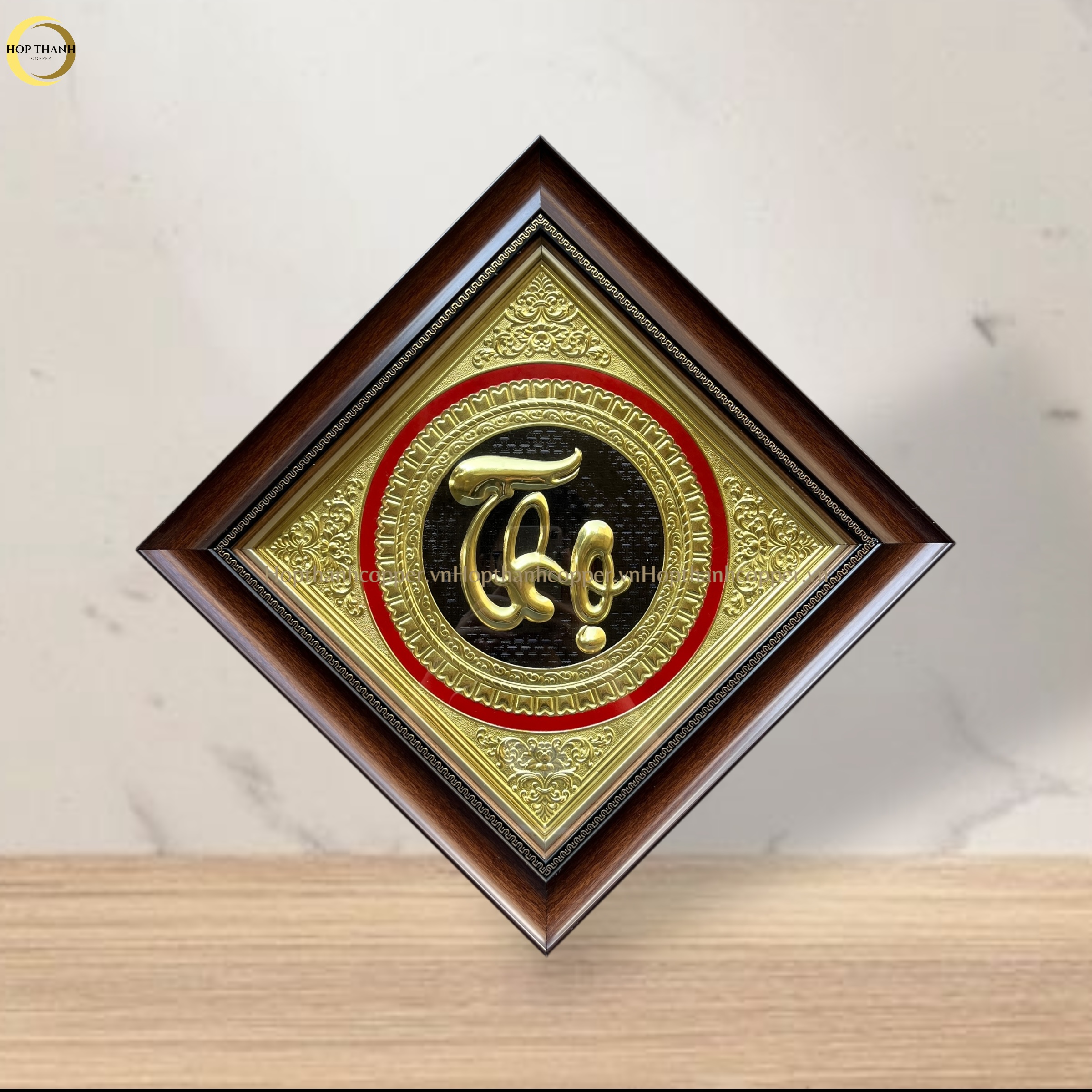 TRANH CHỮ THỌ BẰNG ĐỒNG - KÍCH THƯỚC 40X40CM