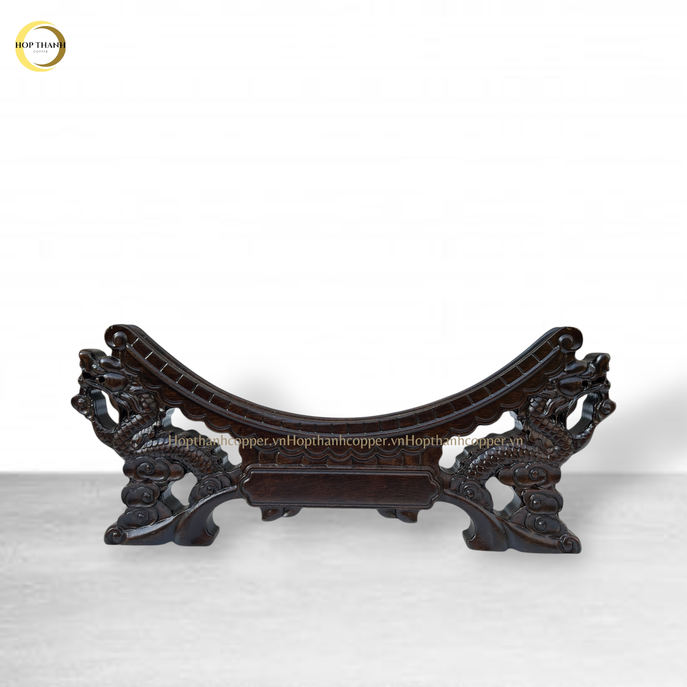 TRANH ĐĨA CHỮ NHẪN THƯ PHÁP BẰNG ĐỒNG MẠ VÀNG 24K - TRANH QUÀ TẶNG ĐỂ BÀN (KÍCH THƯỚC 19CM)