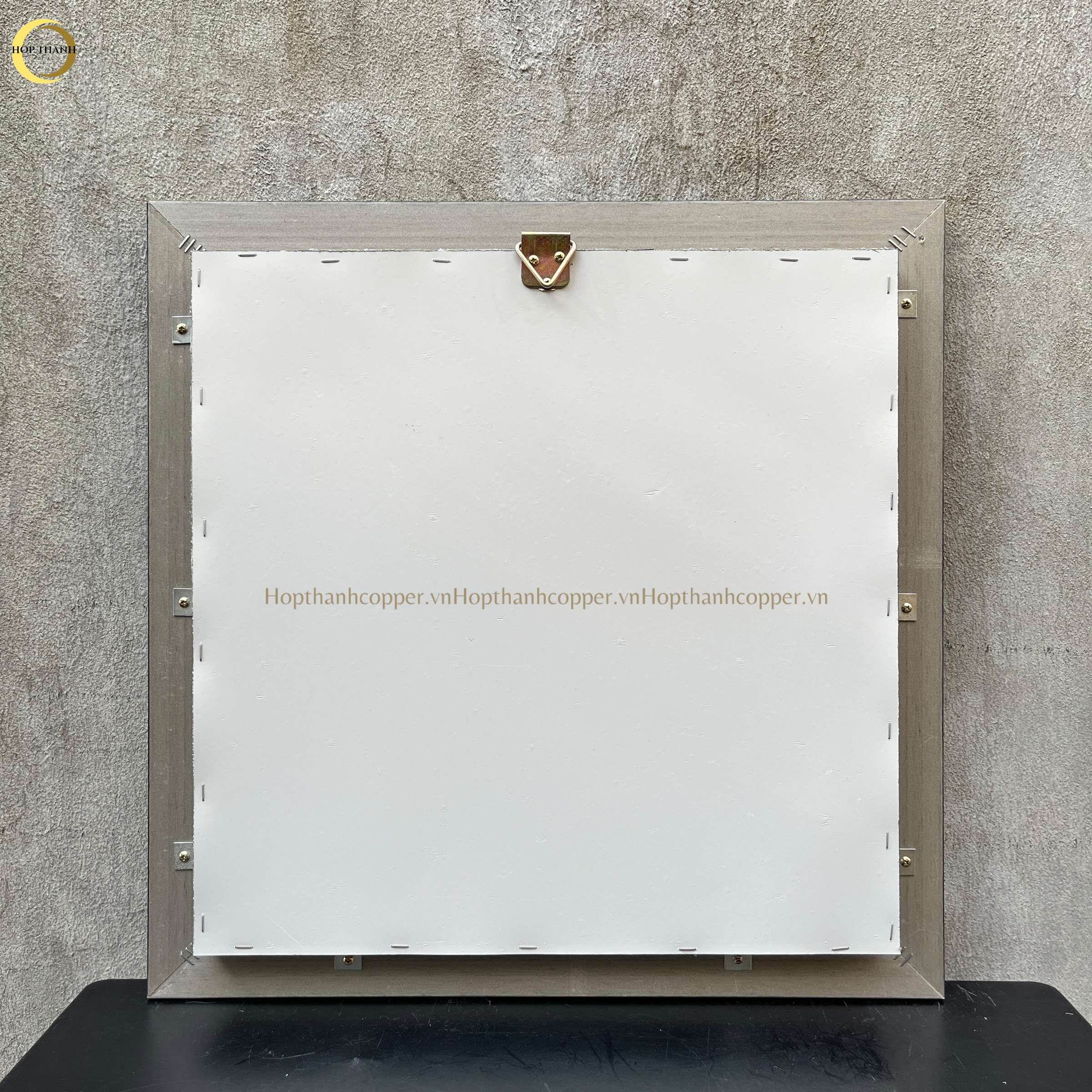 TRANH MẶT TRỐNG ĐỒNG BẰNG ĐỒNG DÁT VÀNG - KÍCH THƯỚC 70X70CM