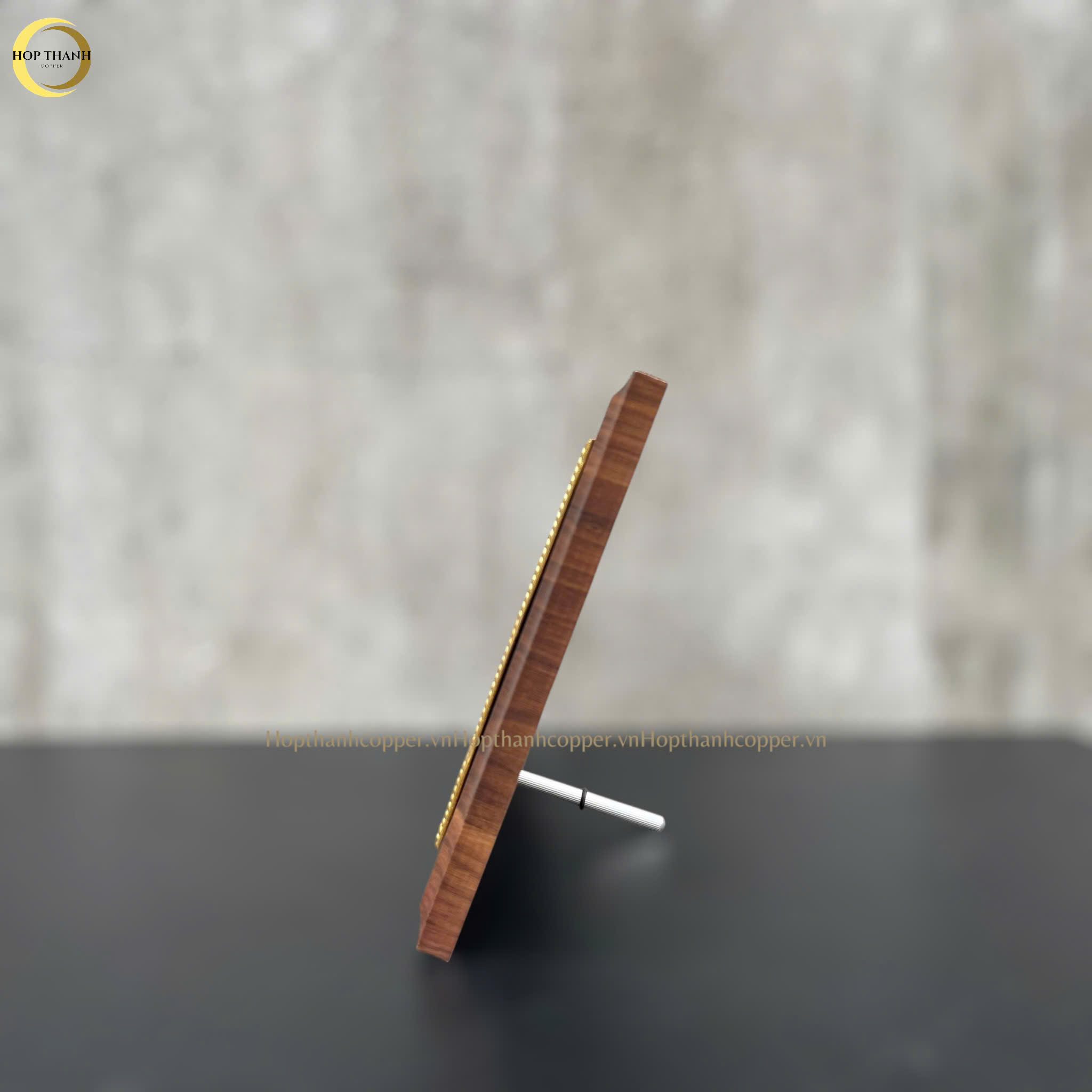 TRANH HOA SEN BẰNG ĐỒNG MẠ VÀNG 24K - TRANH QUÀ TẶNG ĐỂ BÀN (KÍCH THƯỚC 25X20CM)