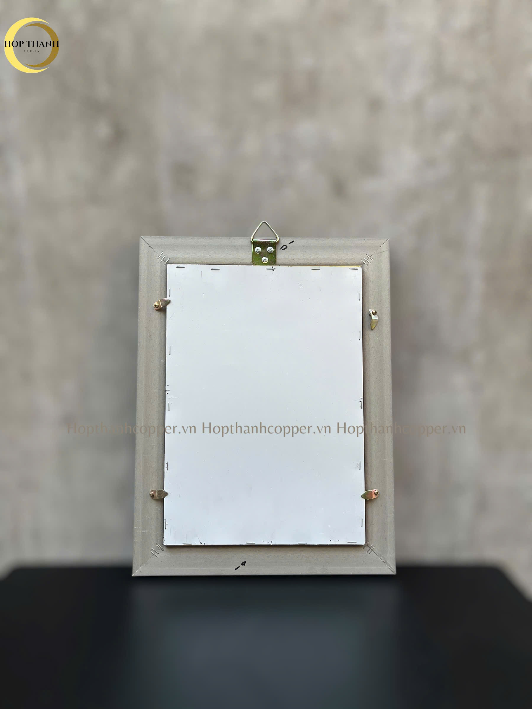 TRANH LÁ BỒ ĐỀ CHỮ LỘC BẰNG ĐỒNG DÁT VÀNG - KÍCH THƯỚC 32X42CM