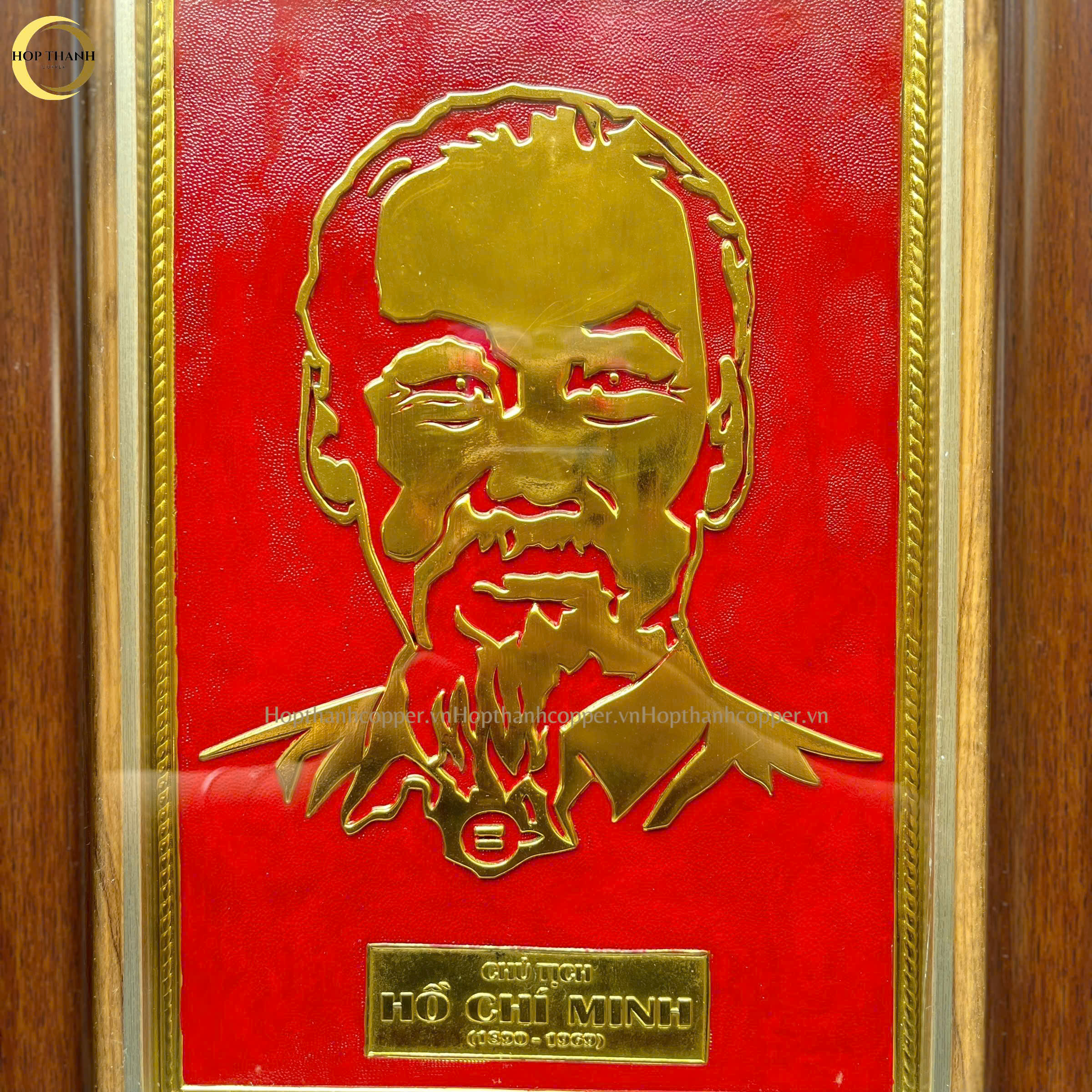 TRANH ĐỒNG CHÂN DUNG CHỦ TỊCH HỒ CHÍ MINH BẰNG ĐỒNG- KÍCH THƯỚC 28X38CM