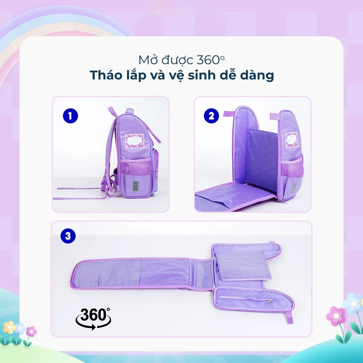 Ba lô chống gù Thiên Long BP-018 (UNICORN hồng 25)
