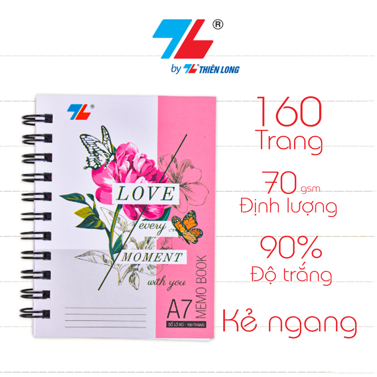 Sổ lò xo A7 MB-001 160 trang