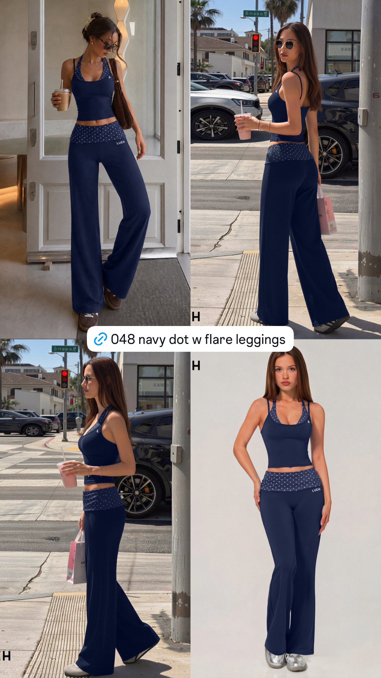 048 Set - Navy Dot