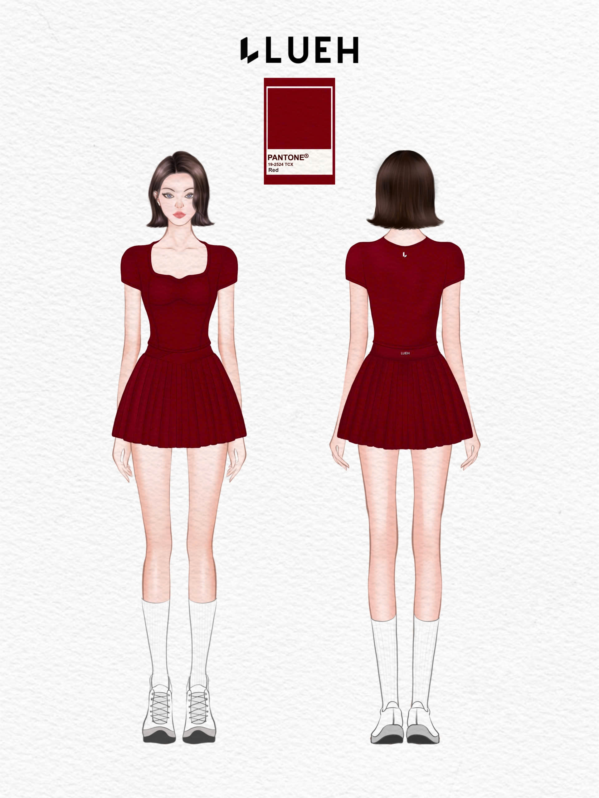 Second Skirt - Red ( Pre-order, có sẵn 10.5 )