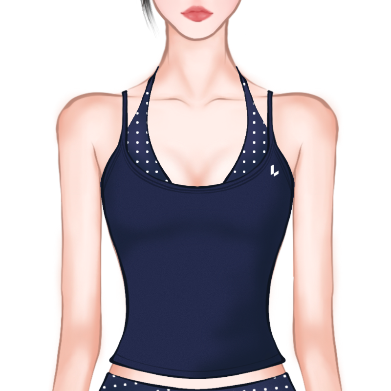 048 Set - Navy Dot
