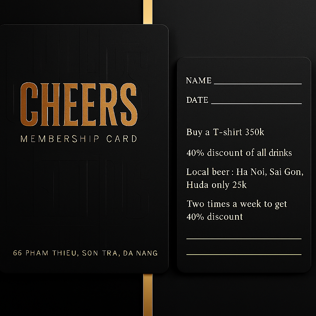 Cheers membership card