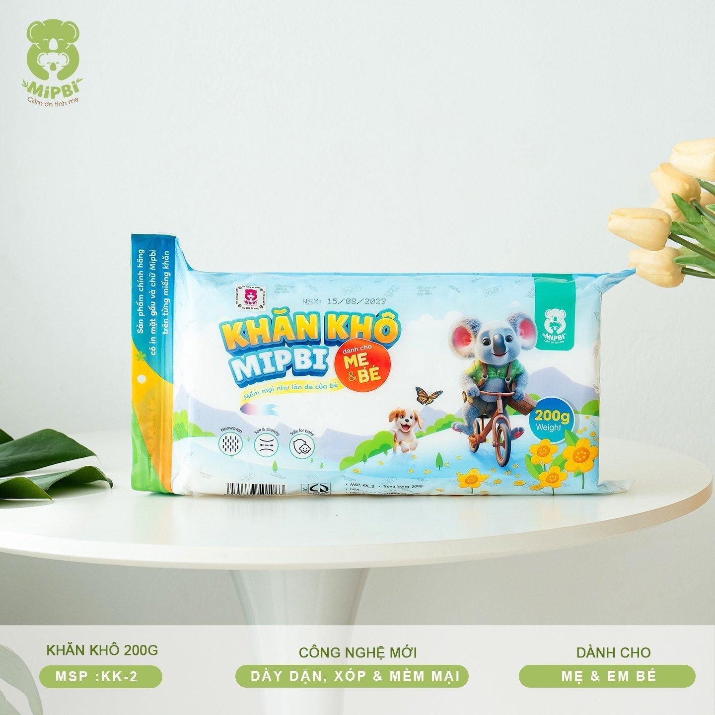 Khăn Khô Đa Năng Mipbi cao cấp Cho Bé