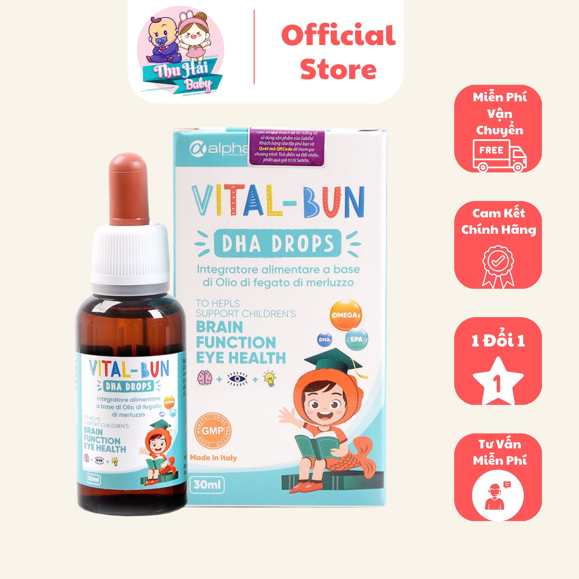 Vital Bun DHA Drops ( Tặng Dầu Tràm Sabifa )