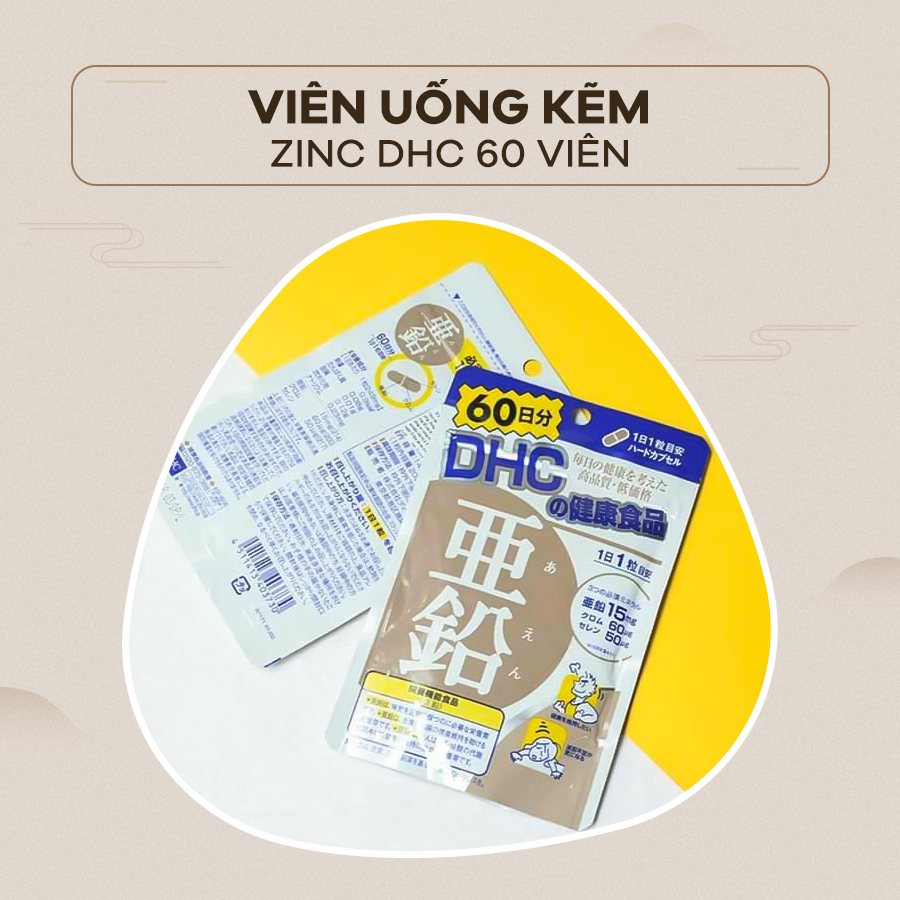 DHC Viên Uống Bổ Sung Kẽm 60v Nhật Bản
