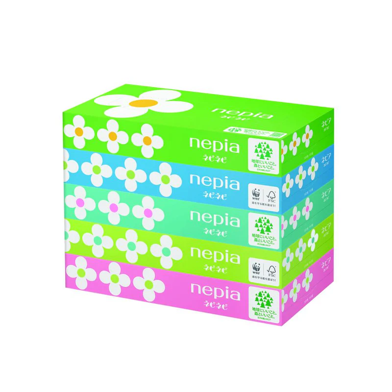 Giấy ăn set 5 hộp Nepia Nepi 150 tờ mẫu mới