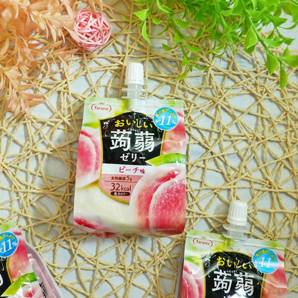 Thạch vị đào Tarami Tasty Jelly peach flavor 150g