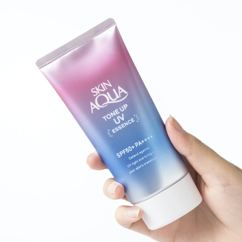Kem chống nắng Skin Aqua 80g Tone up UV Essence ( màu tím)