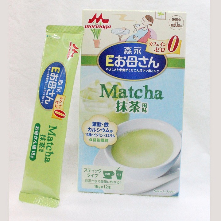 Sữa bầu Morinaga vị trà xanh 216g