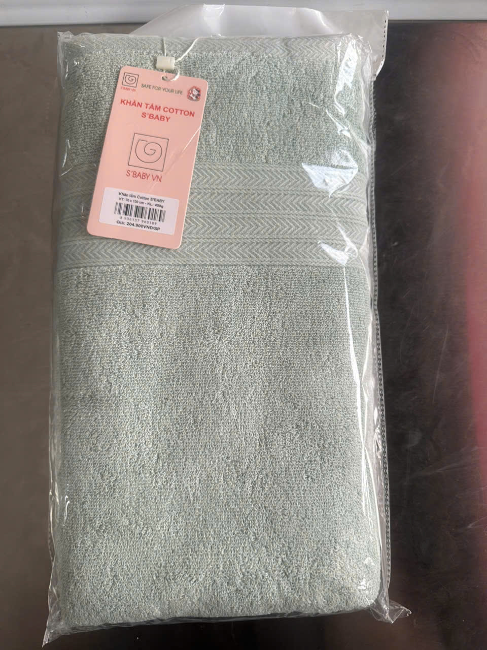 Khăn tắm cotton S'BABY 70x130 cm