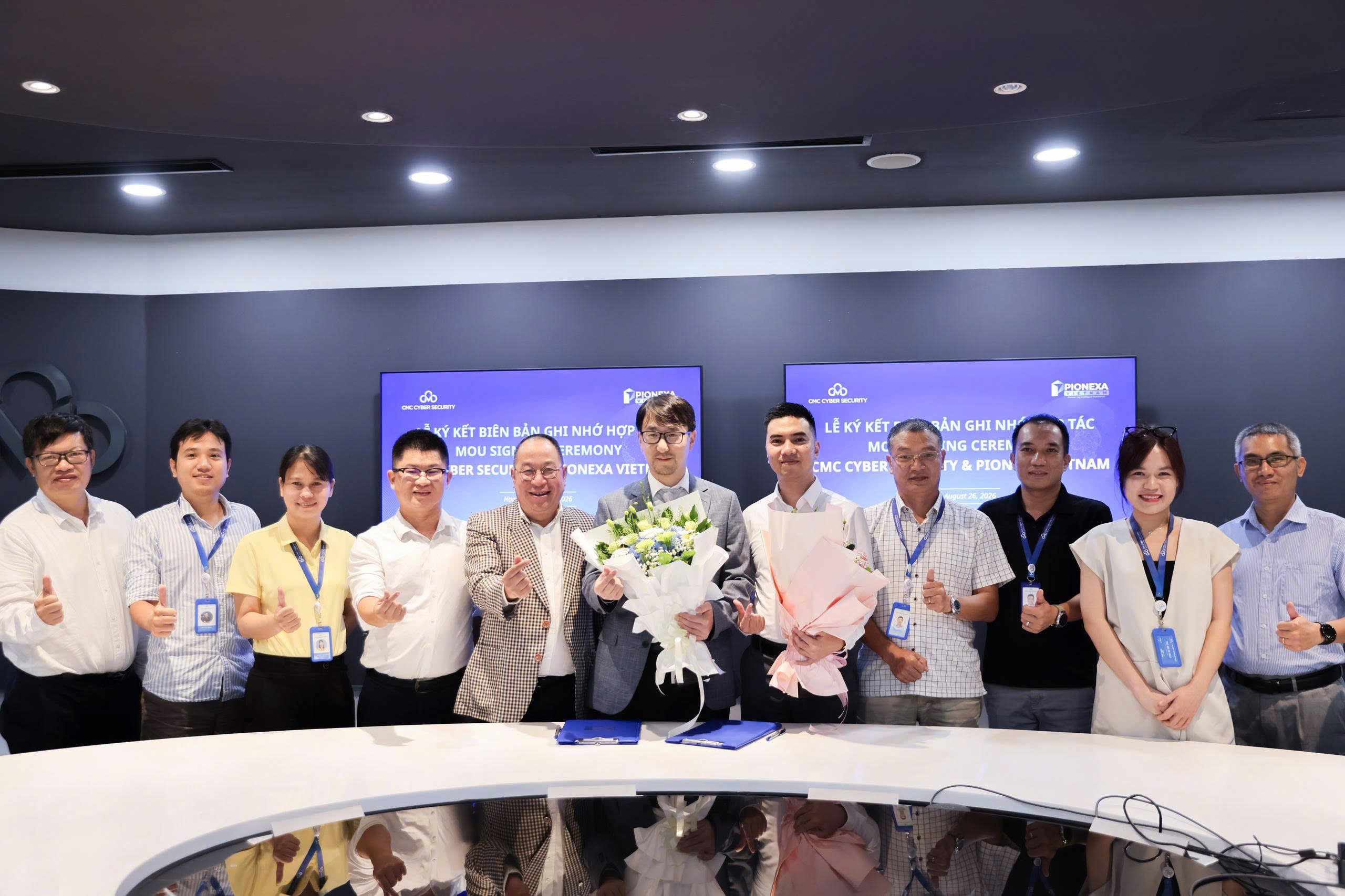 Thông qua kết nối của VCBC, Pionexa và CMC Cyber Security ký kết Biên bản ghi nhớ về an ninh mạng và chữ ký số