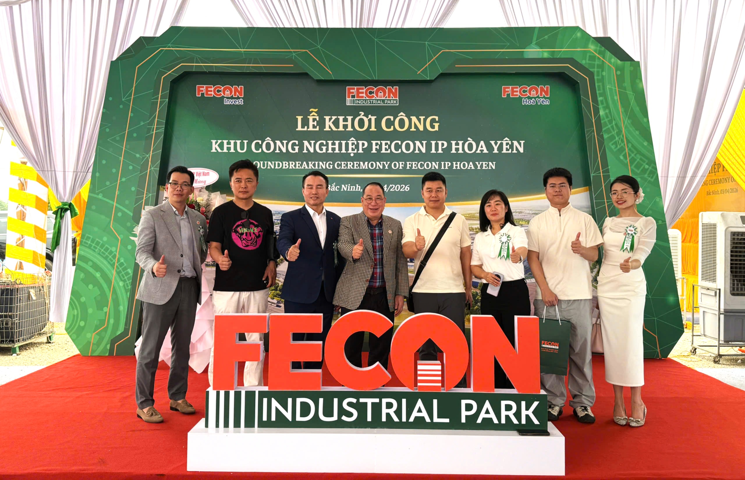 VCBC tham dự Lễ khởi công Dự án Khu công nghiệp FECON IP Hòa Yên tại Bắc Ninh