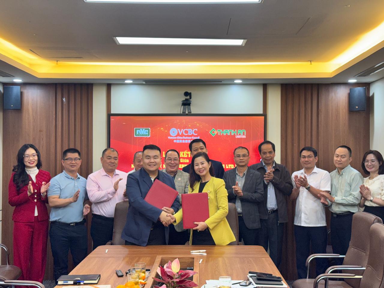 VCBC kết nối doanh nghiệp Thành An Lighting hợp tác với NVC International
