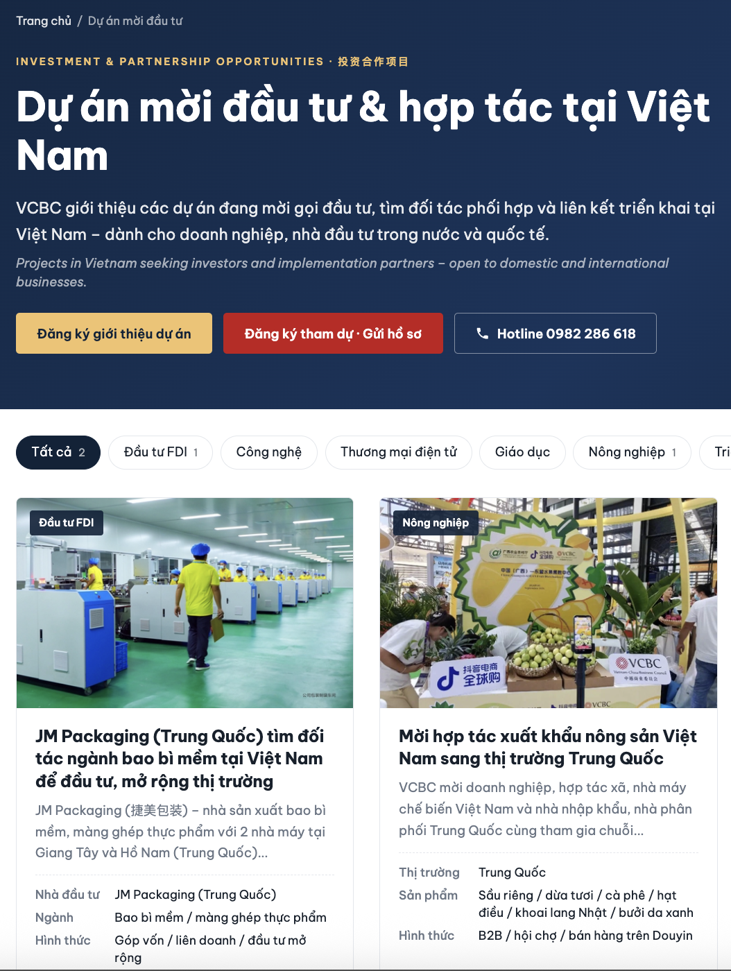 Cơ hội đầu tư – vietnamchina.org/investment