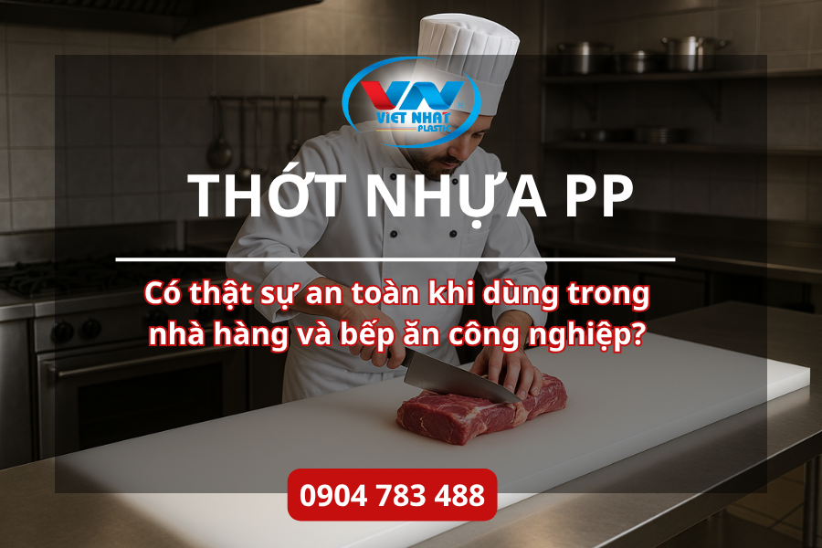 Thớt Nhựa PP: An Toàn Khi Sử Dụng Trong Nhà Hàng và Bếp Ăn Công Nghiệp?