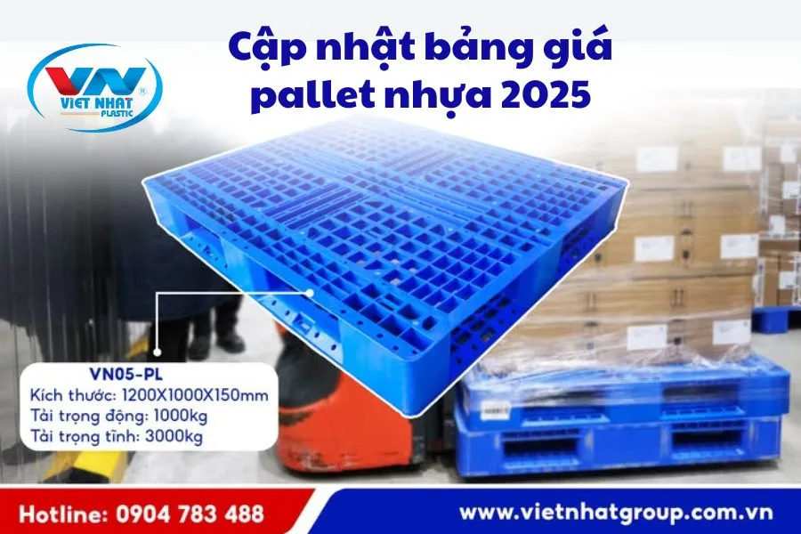 Cập nhật bảng giá pallet nhựa 2025