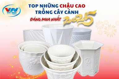Top 8 Chậu Hoa Cao Trồng Cây Cảnh Đáng Mua Nhất Năm 2025