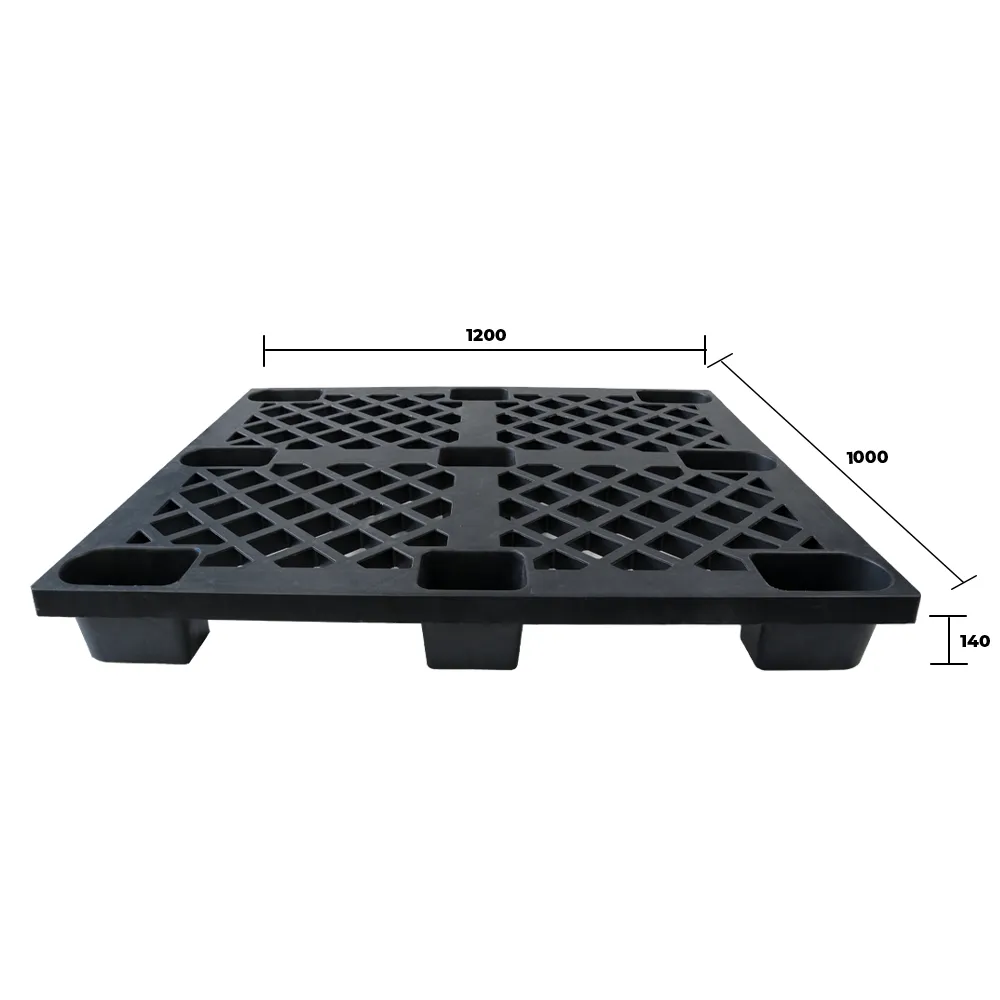 Pallet Nhựa Xuất Khẩu Màu Đen 1200x1000x140mm - VN01-PL