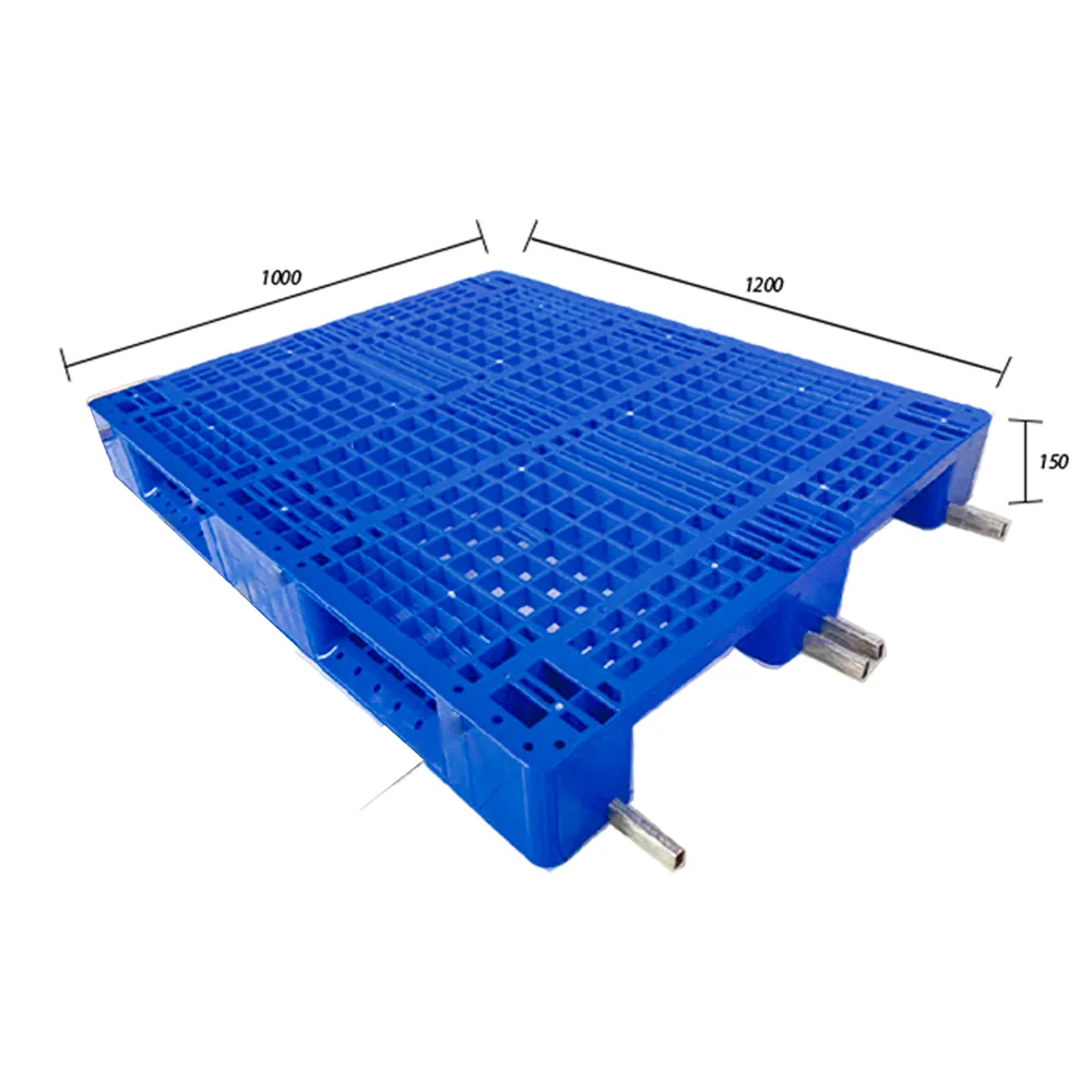 Pallet Nhựa Lõi Thép 1200x1000x150MM - Màu xanh - VN07-PL