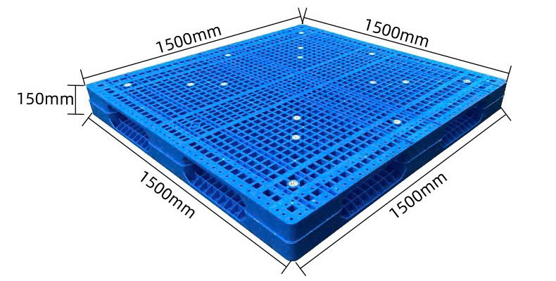 Pallet nhựa tải trọng nặng 1500x1500x150mm