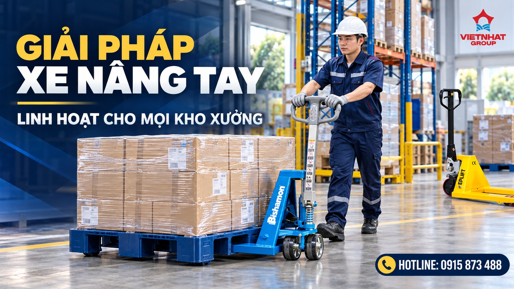 Các dòng xe nâng tay tại Xe Nâng Việt Nhật