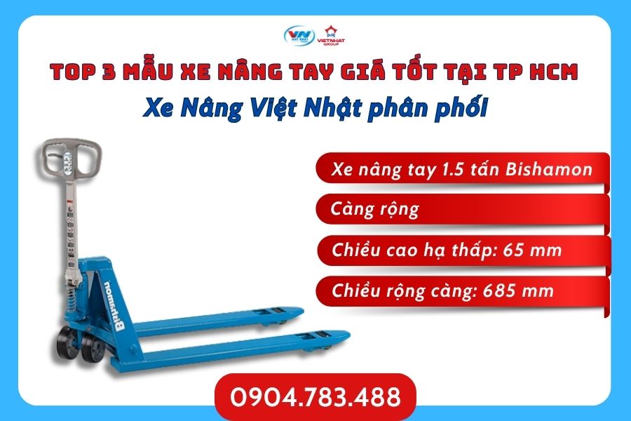 Top 3 Mẫu Xe Nâng Tay Giá Tốt Tại TP HCM [Cập nhật 2025]