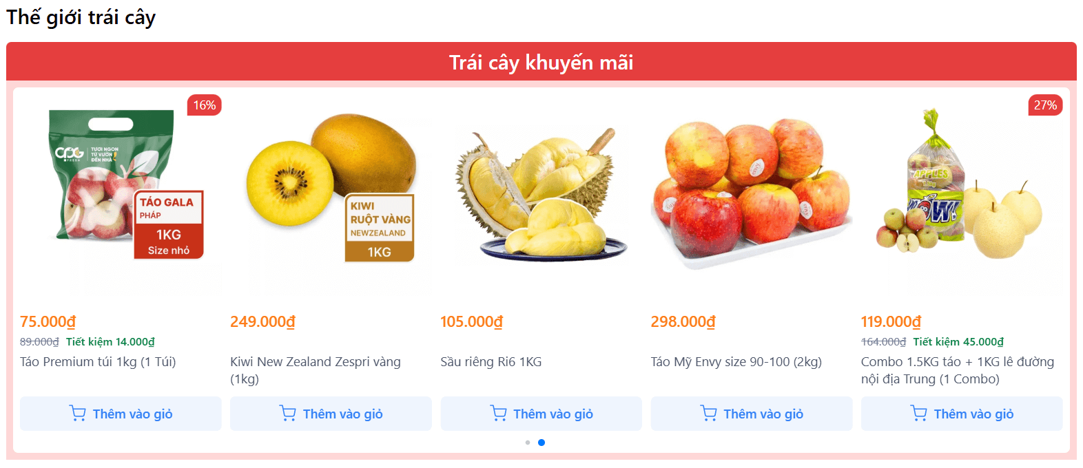 Khuyến mãi theo danh mục