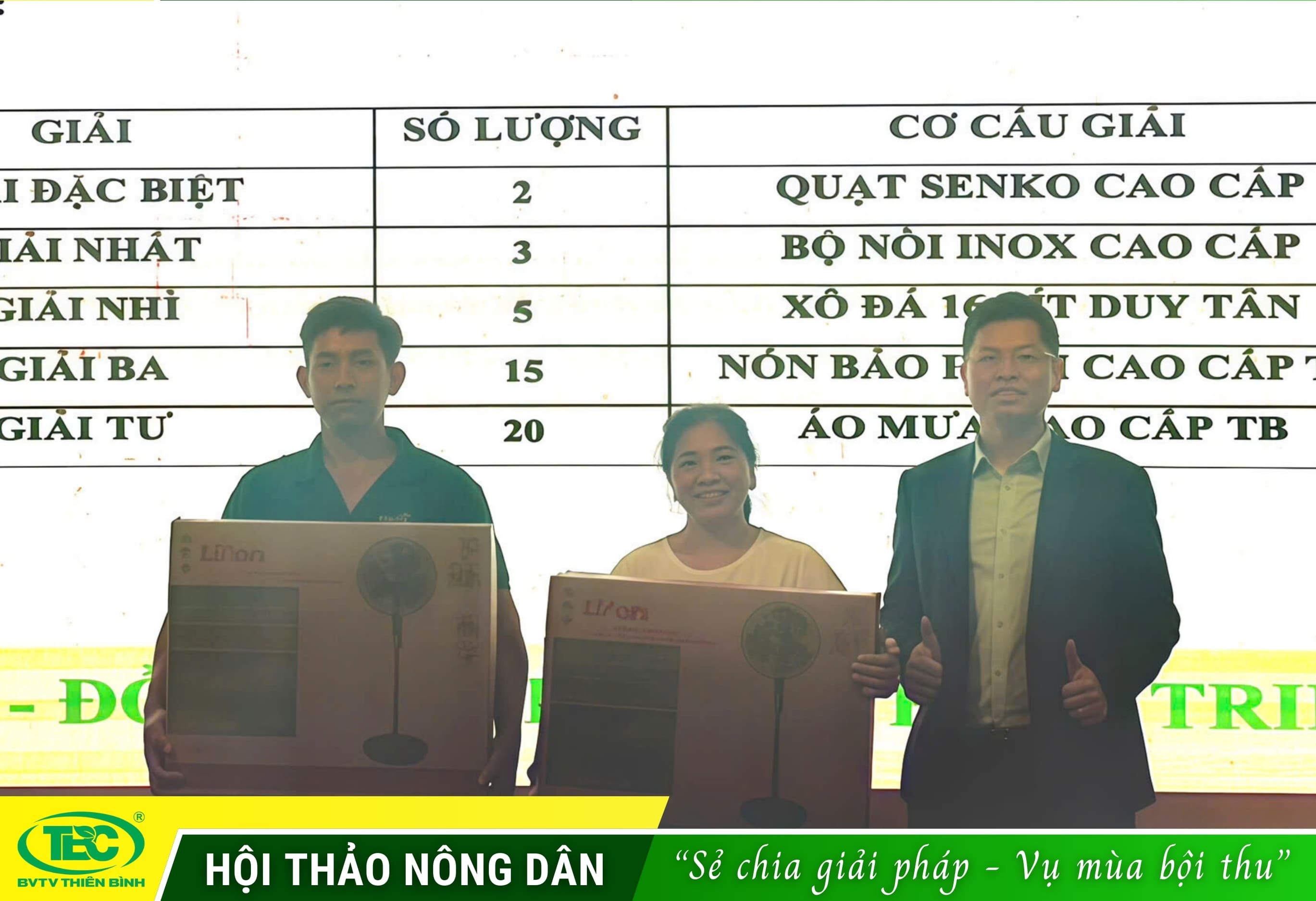 Giải đặc biệt - Quạt Senko cao cấp