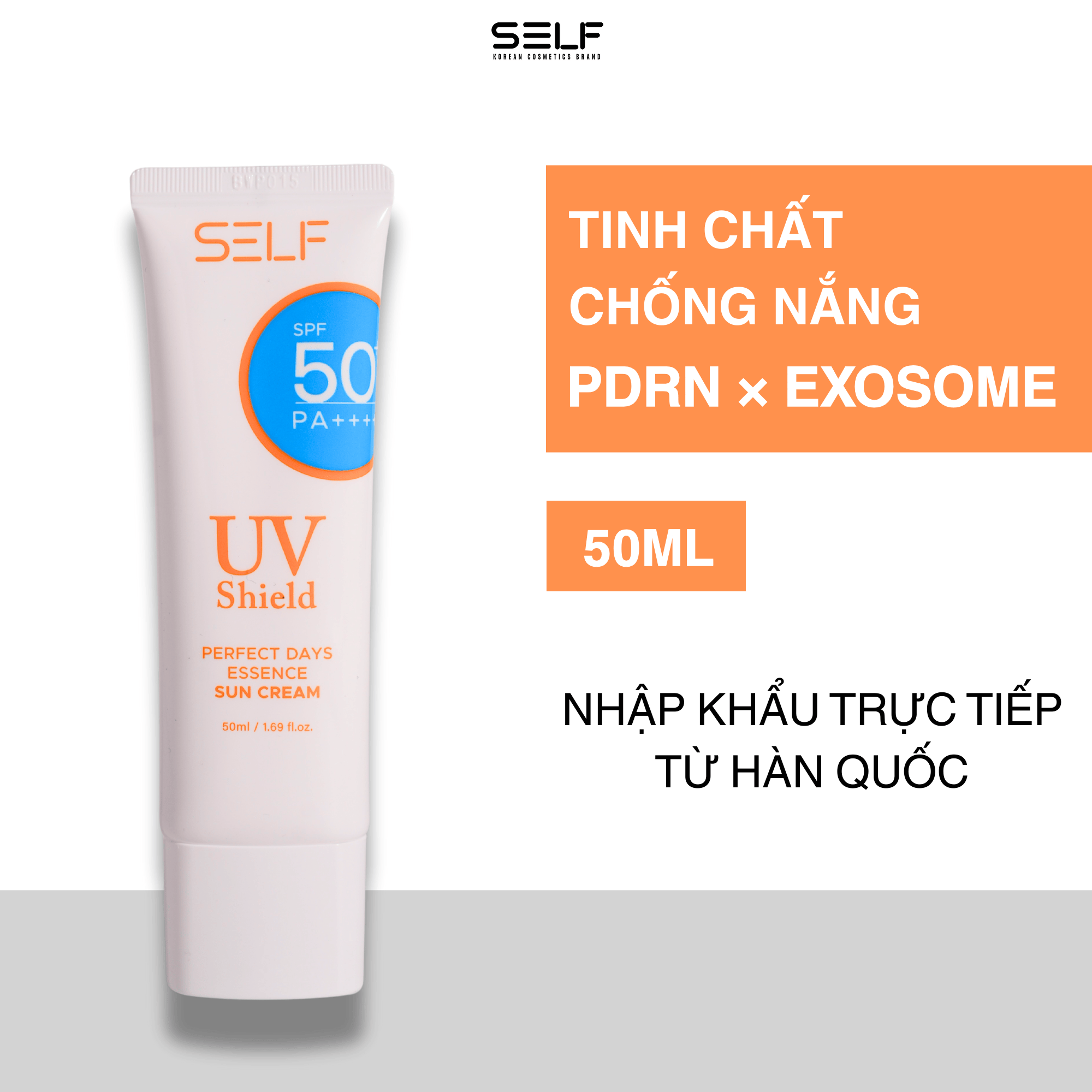 Kem chống nắng kết hợp tinh chất dưỡng da PDRN  SELF PERFECT DAYS ESSENCE SUN CREAM SPF 50 PA ++++