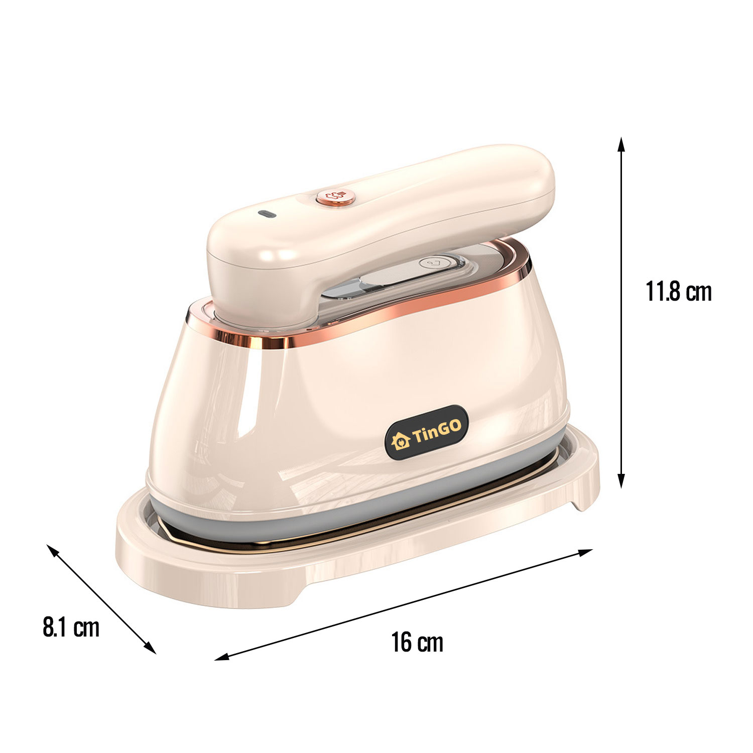 Bàn ủi hơi nước cầm tay TinGO xoay tay cầm có 2 chế độ ủi khô và hơi công suất 1200W
