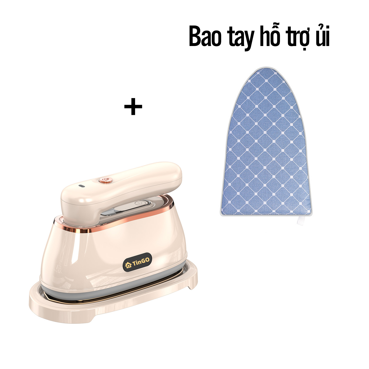 Bàn ủi hơi nước cầm tay TinGO xoay tay cầm có 2 chế độ ủi khô và hơi công suất 1200W