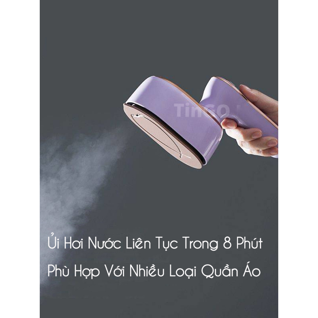 Bàn ủi hơi nước mini TINGO 1000w xoay 180 độ mang đi du lịch công tác